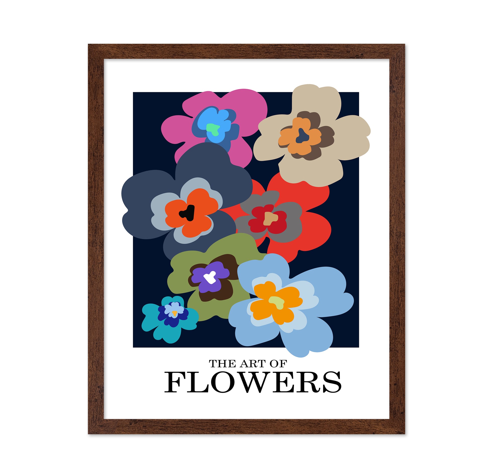 The Art Of Flowers Blue