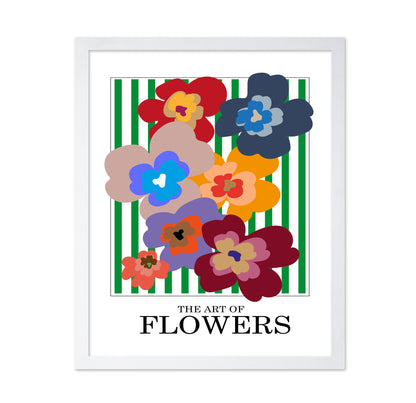 The Art Of Flowers Green Stripe