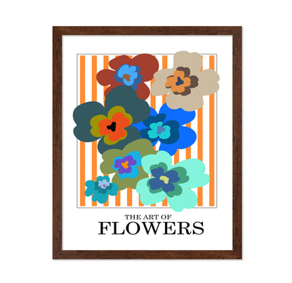 The Art Of Flowers Orange Stripe