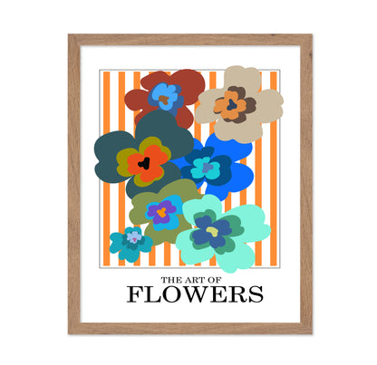 The Art Of Flowers Orange Stripe