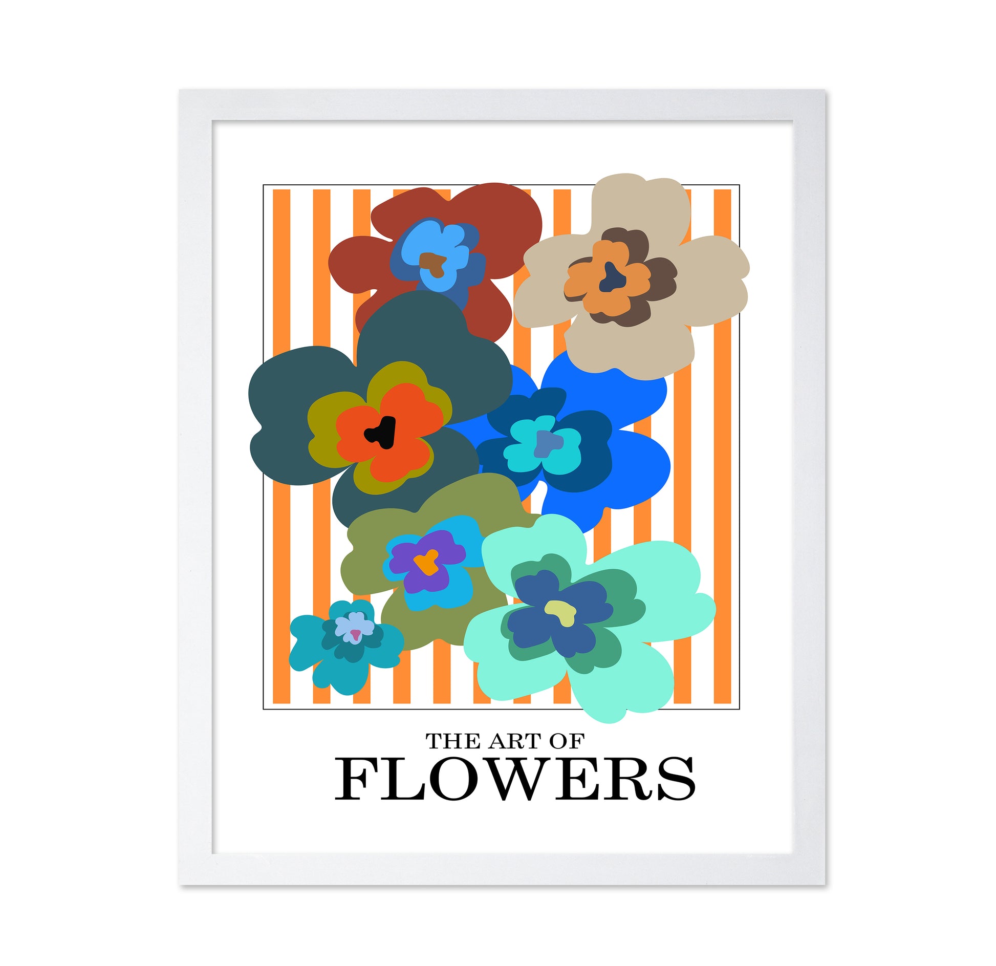 The Art Of Flowers Orange Stripe