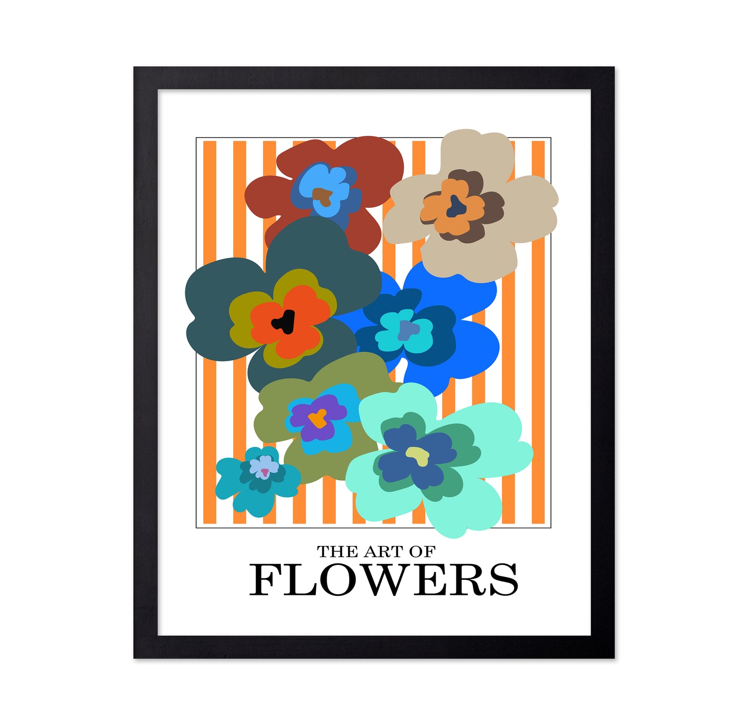 The Art Of Flowers Orange Stripe