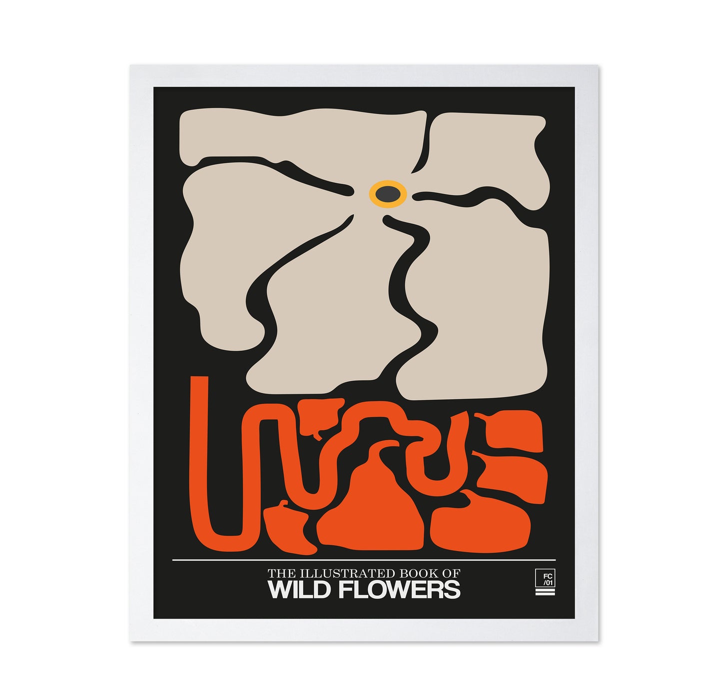 The Illustrated Book Of Wild Flowers Vol.1 Grey
