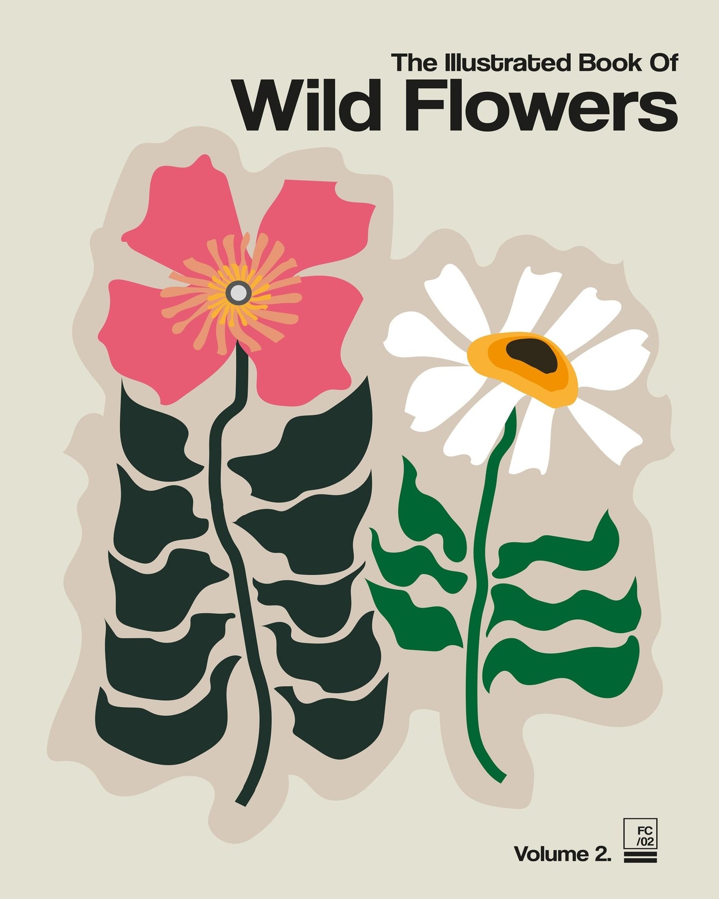 The Illustrated Book Of Wild Flowers Vol.2 Grey