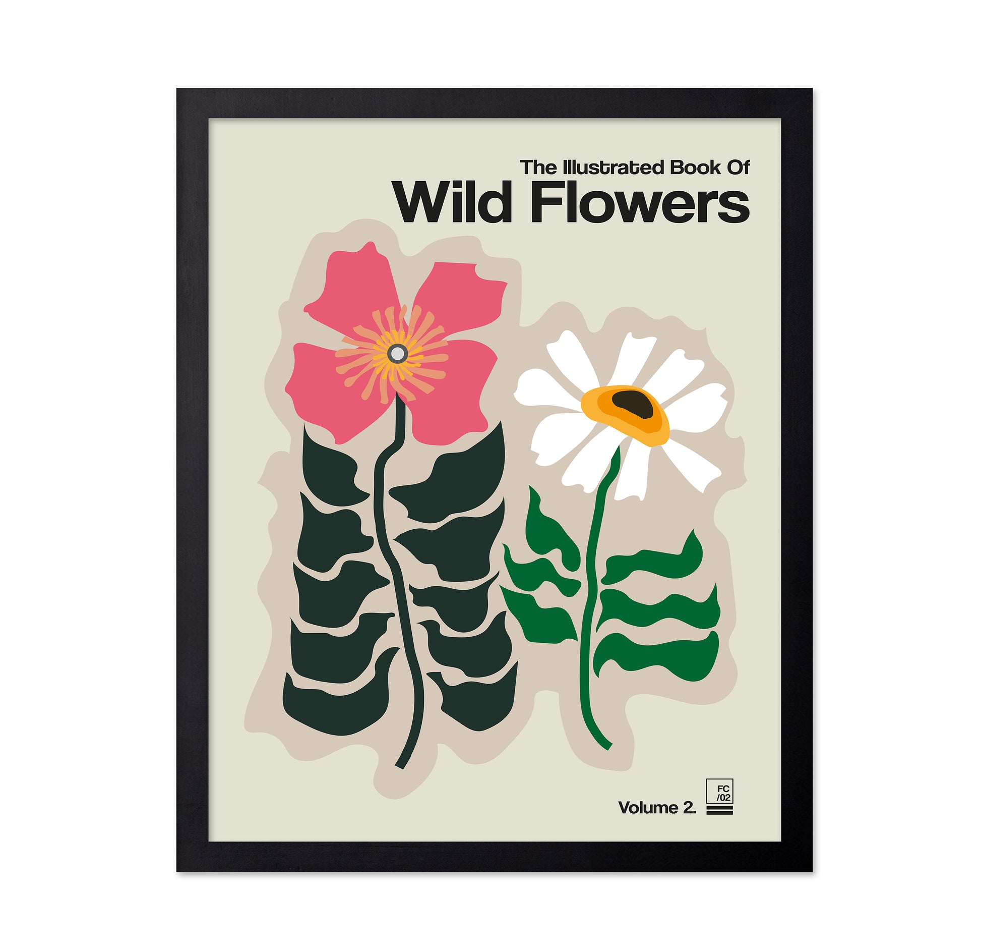 The Illustrated Book Of Wild Flowers Vol.2 Grey