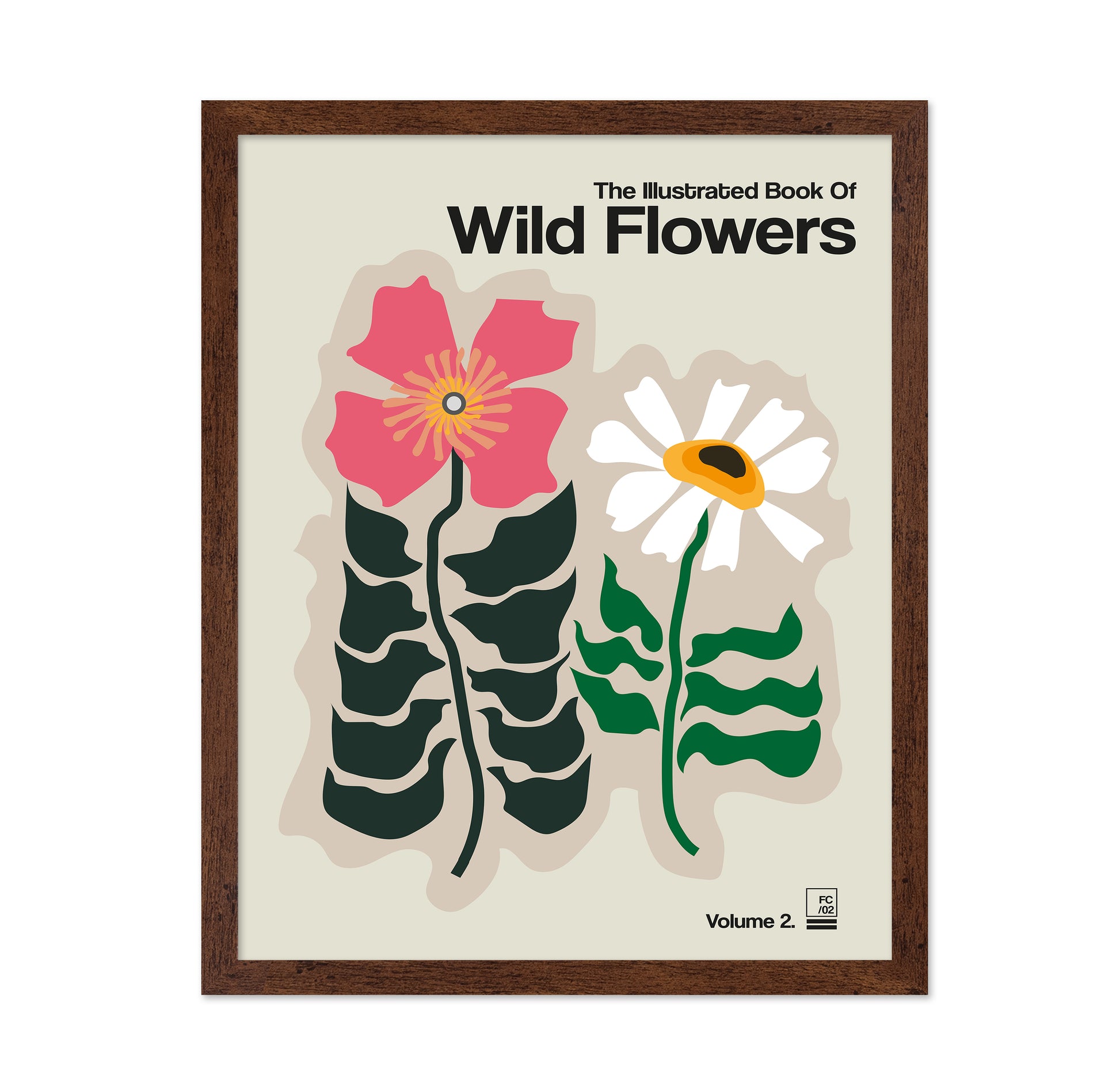 The Illustrated Book Of Wild Flowers Vol.2 Grey