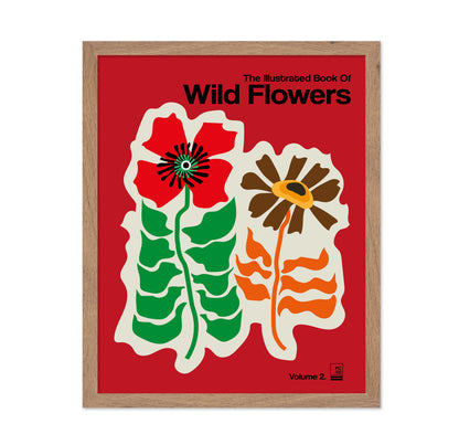 The Illustrated Book Of Wild Flowers Vol.2 Red