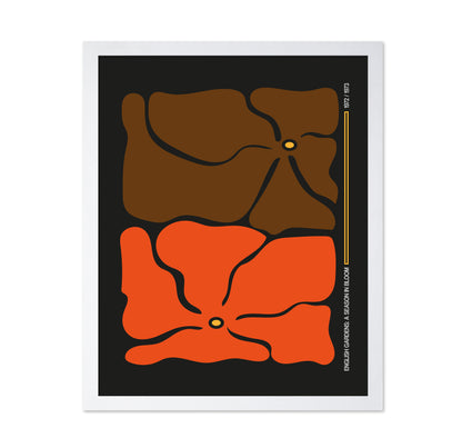 Two Flower Grey/Orange