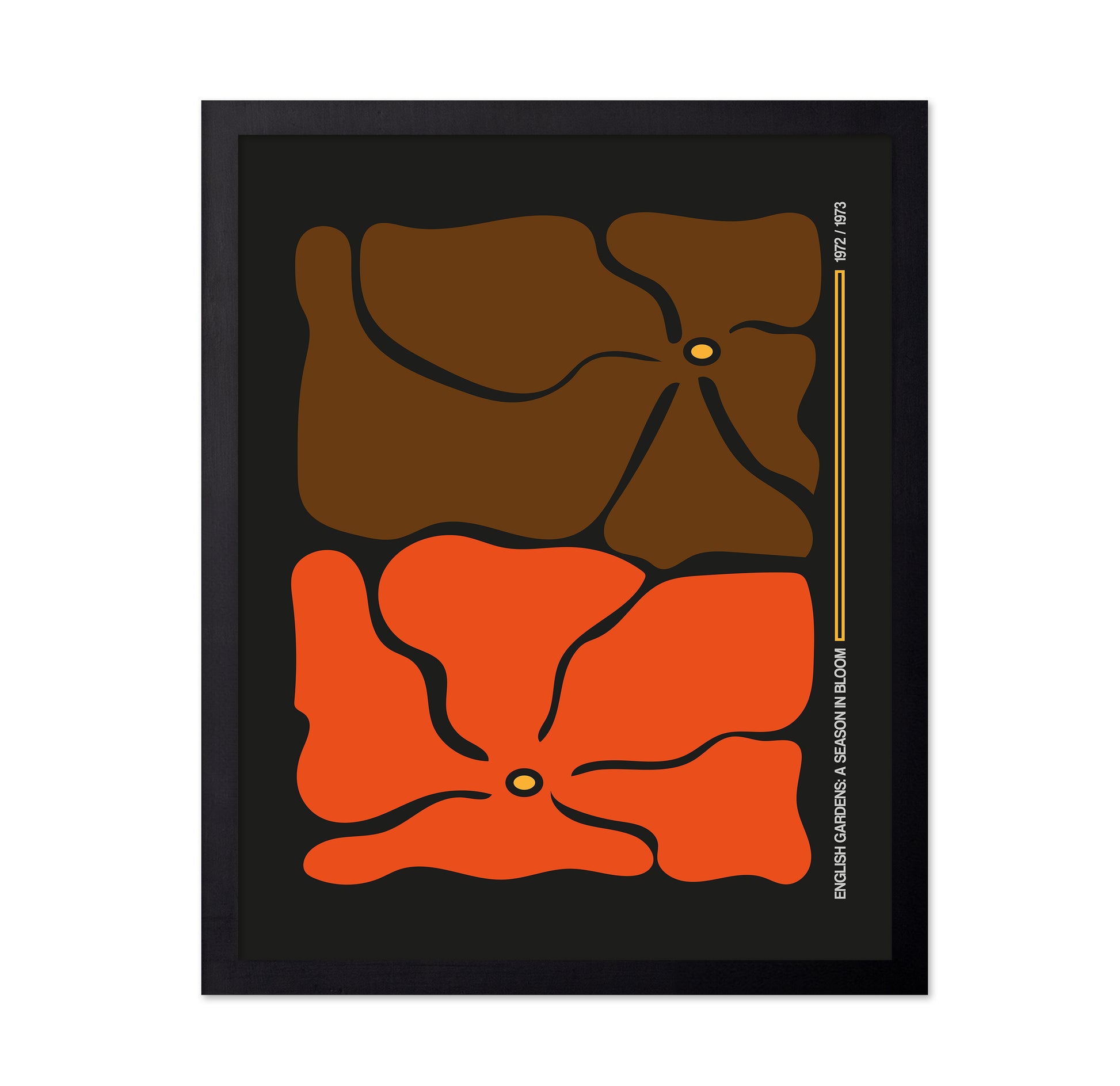 Two Flower Grey/Orange