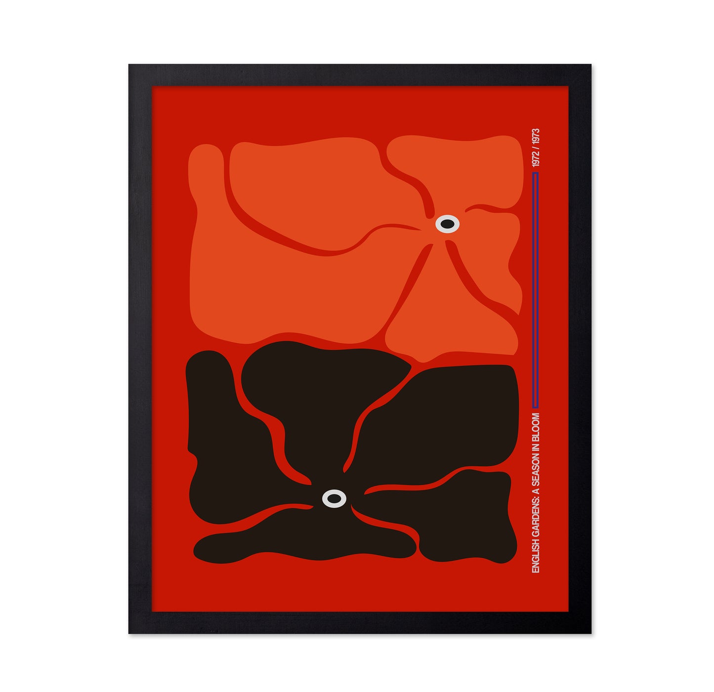 Two Tone Red Flower Abstract