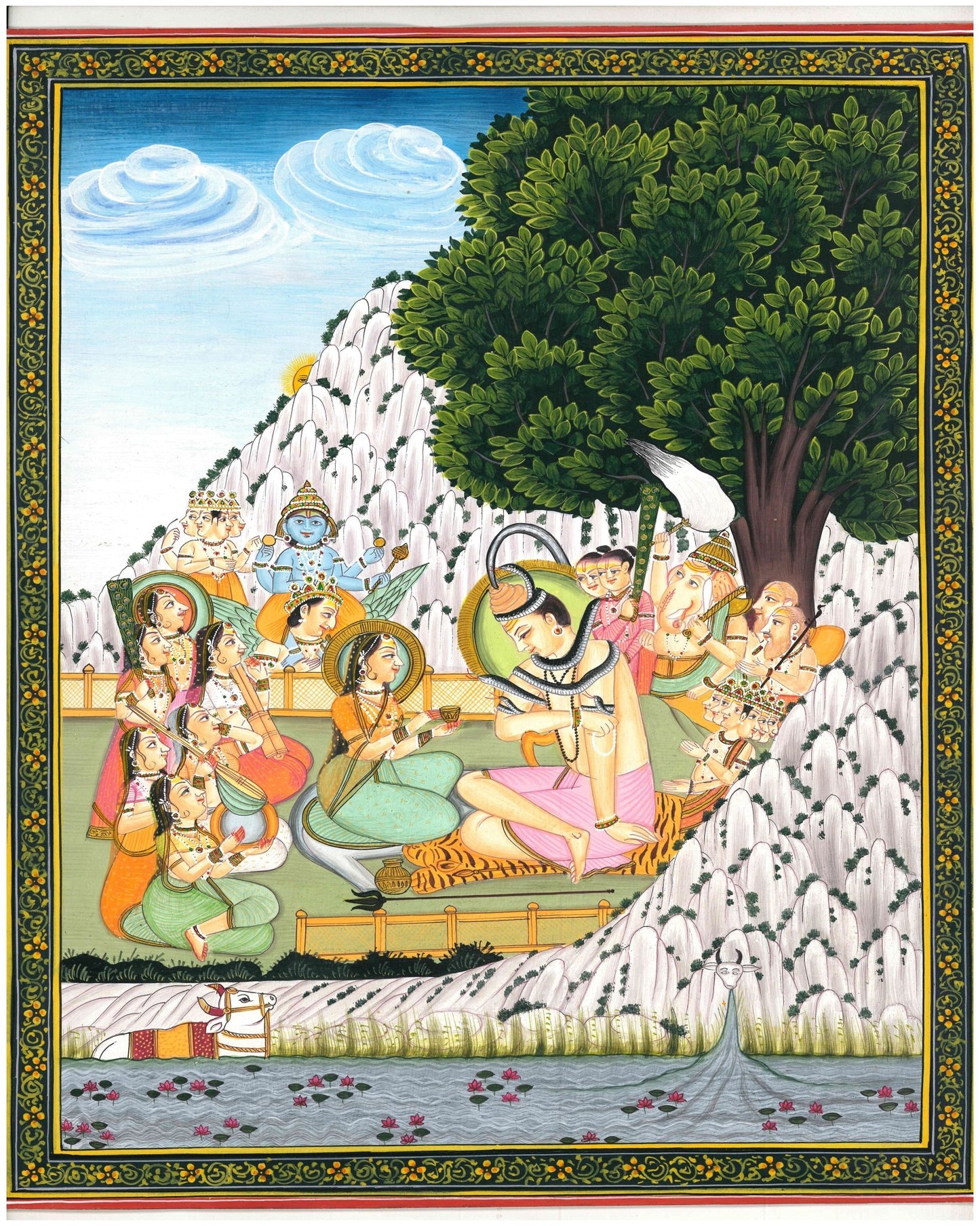 Lord Shiva Drinking Bhang