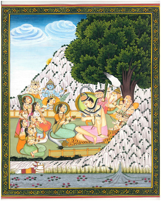 Lord Shiva Drinking Bhang