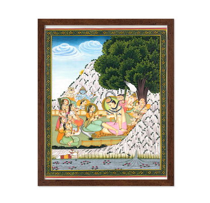 Lord Shiva Drinking Bhang