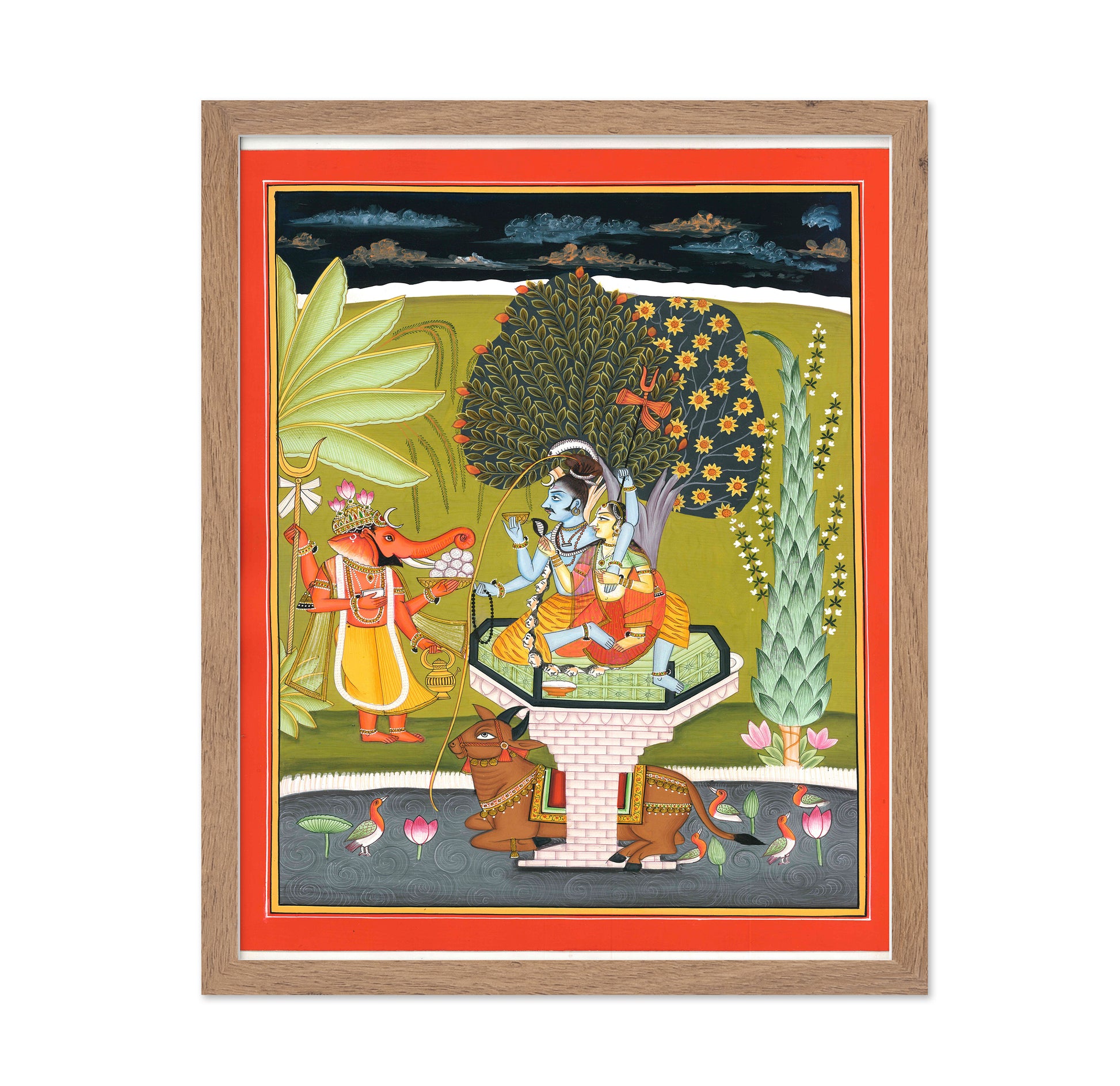 Lord Shiva With Shri Ganesha