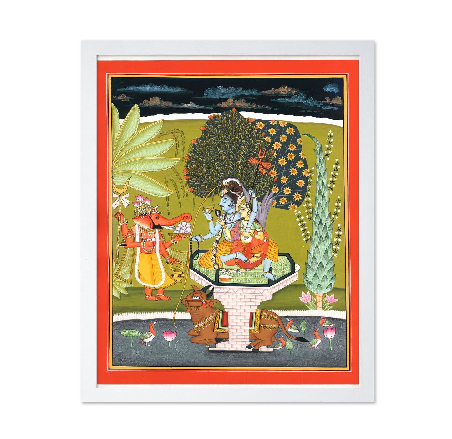 Lord Shiva With Shri Ganesha