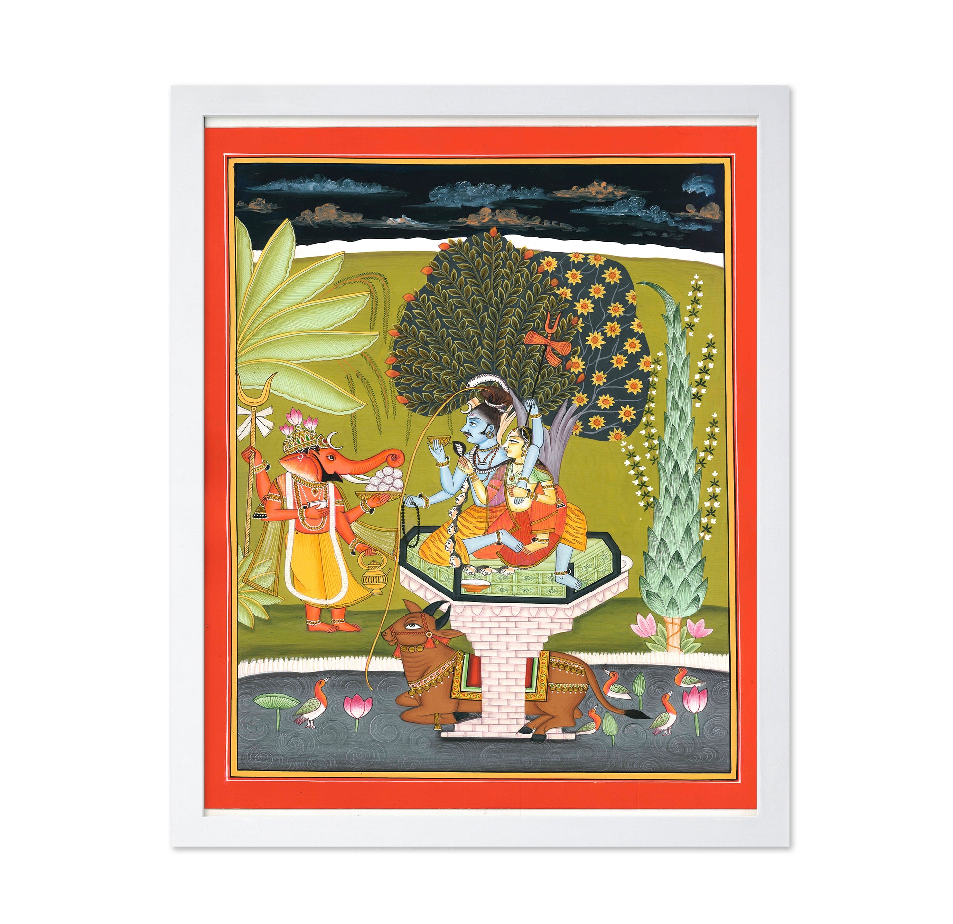 Lord Shiva With Shri Ganesha