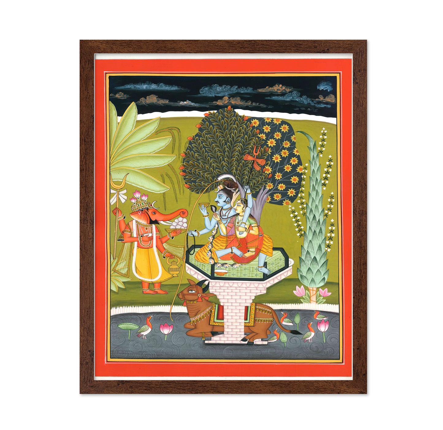 Lord Shiva With Shri Ganesha