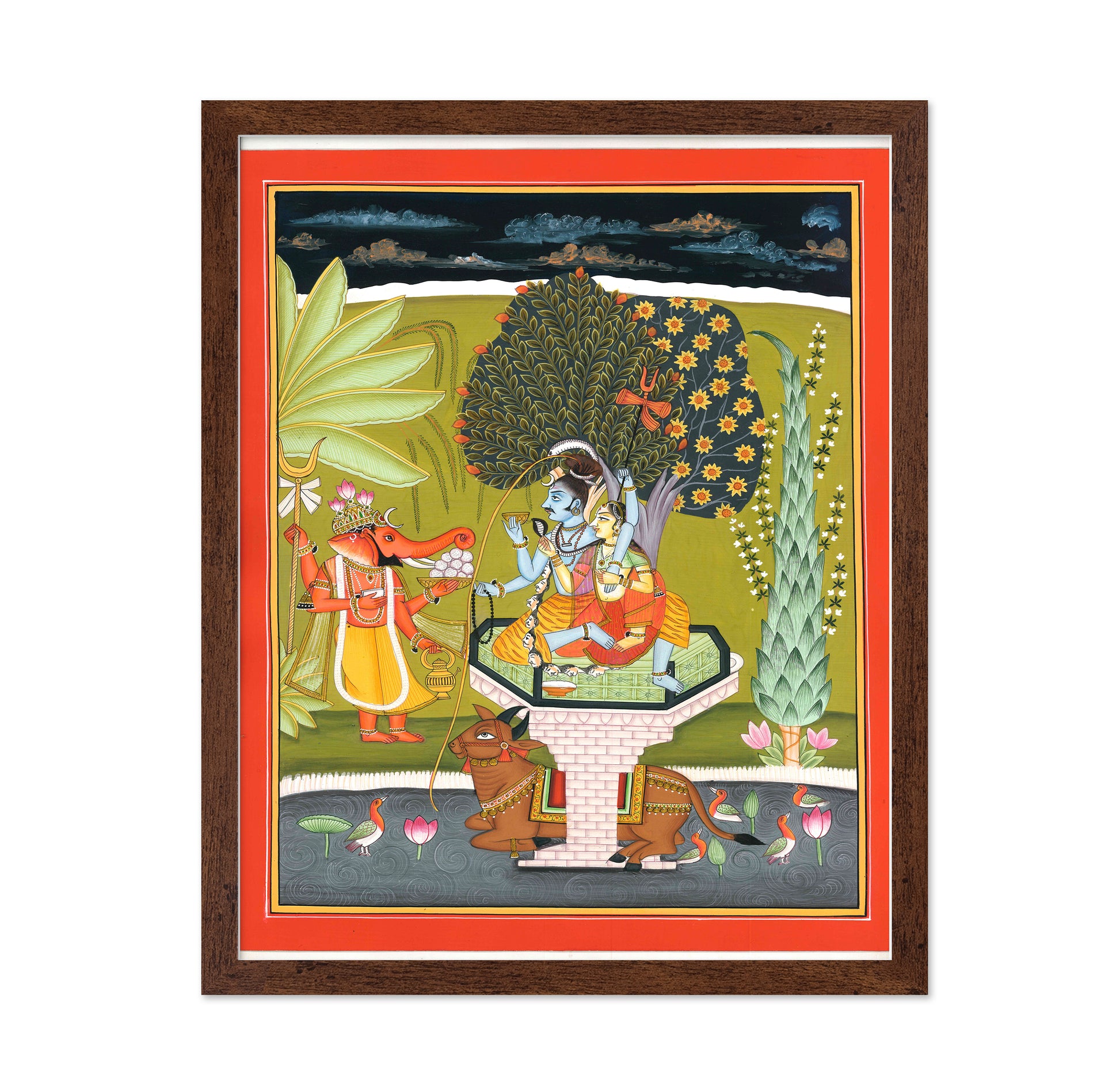 Lord Shiva With Shri Ganesha