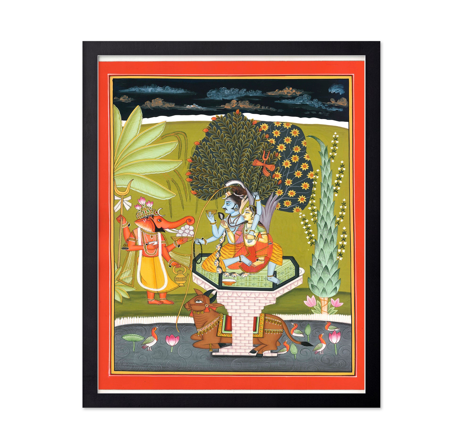 Lord Shiva With Shri Ganesha