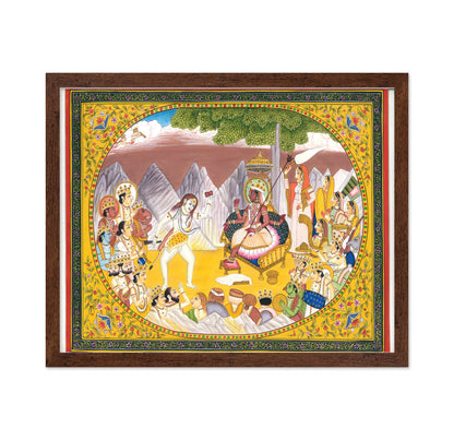 Lord Shiva Dancing for Parvati