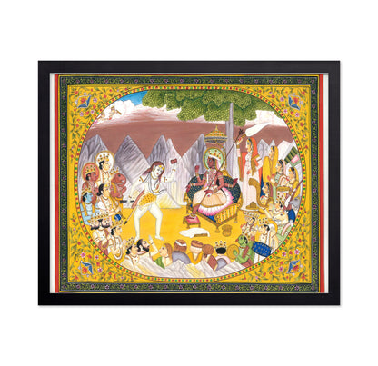 Lord Shiva Dancing for Parvati
