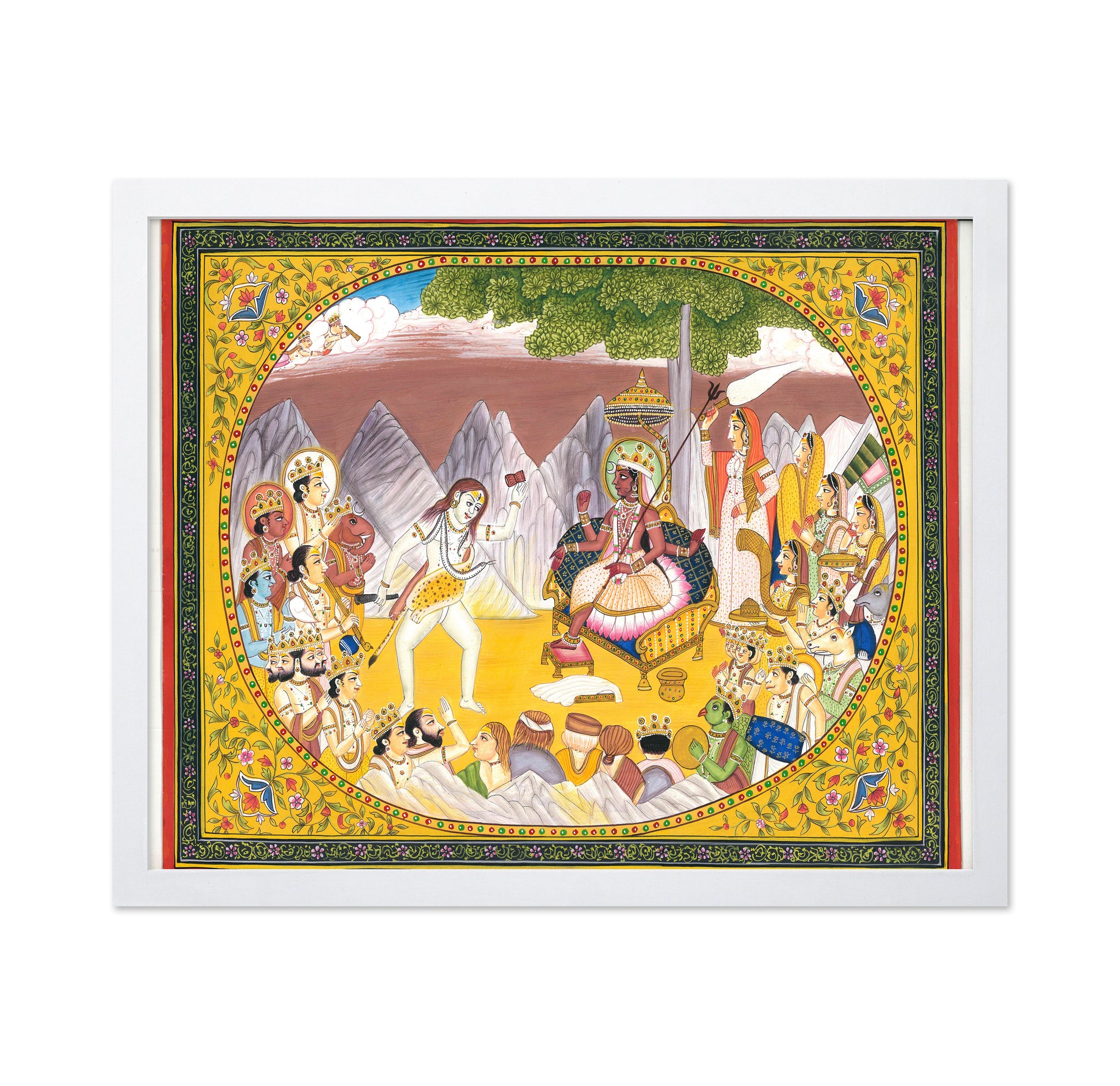 Lord Shiva Dancing for Parvati