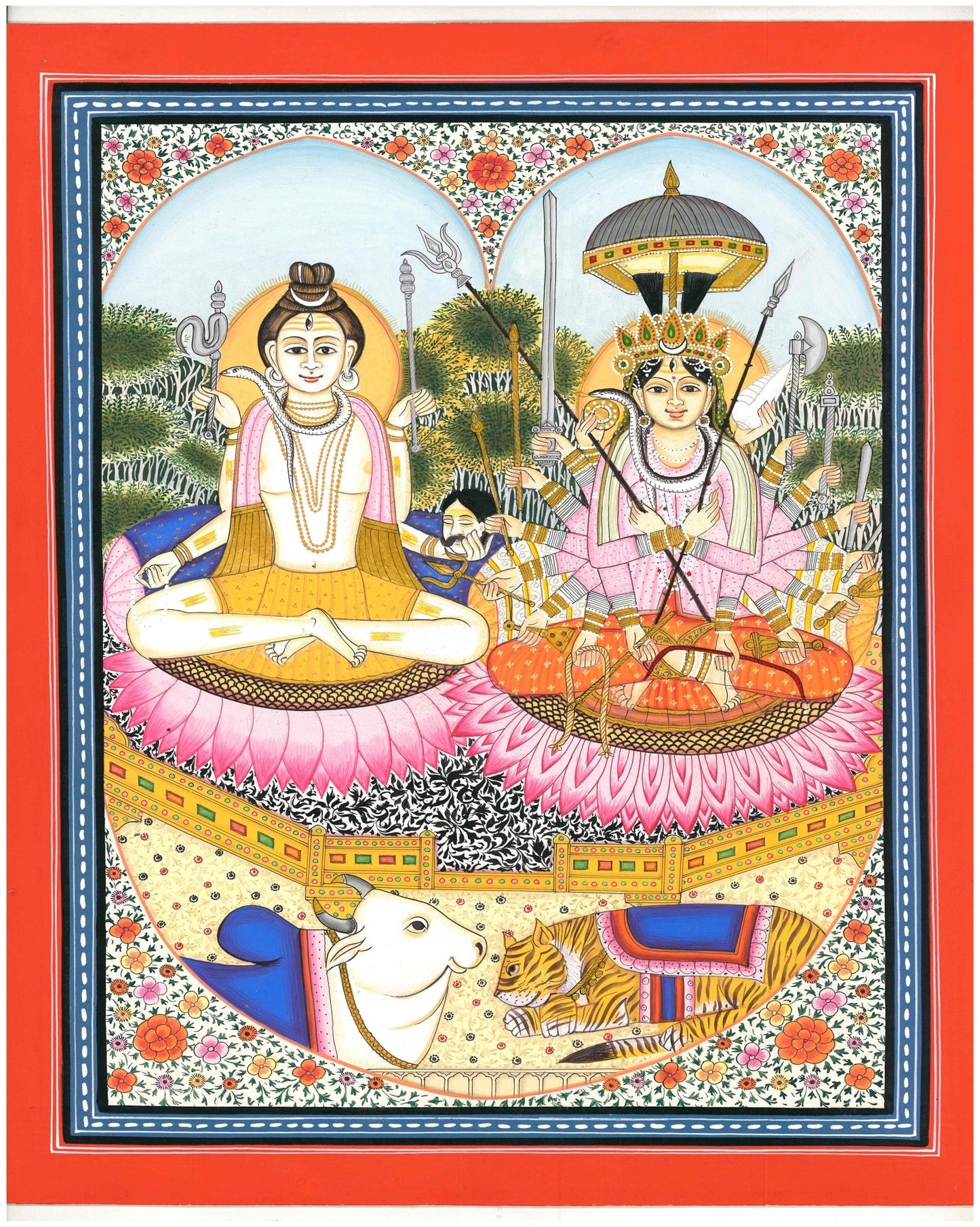 Lord Shiva with Parvati