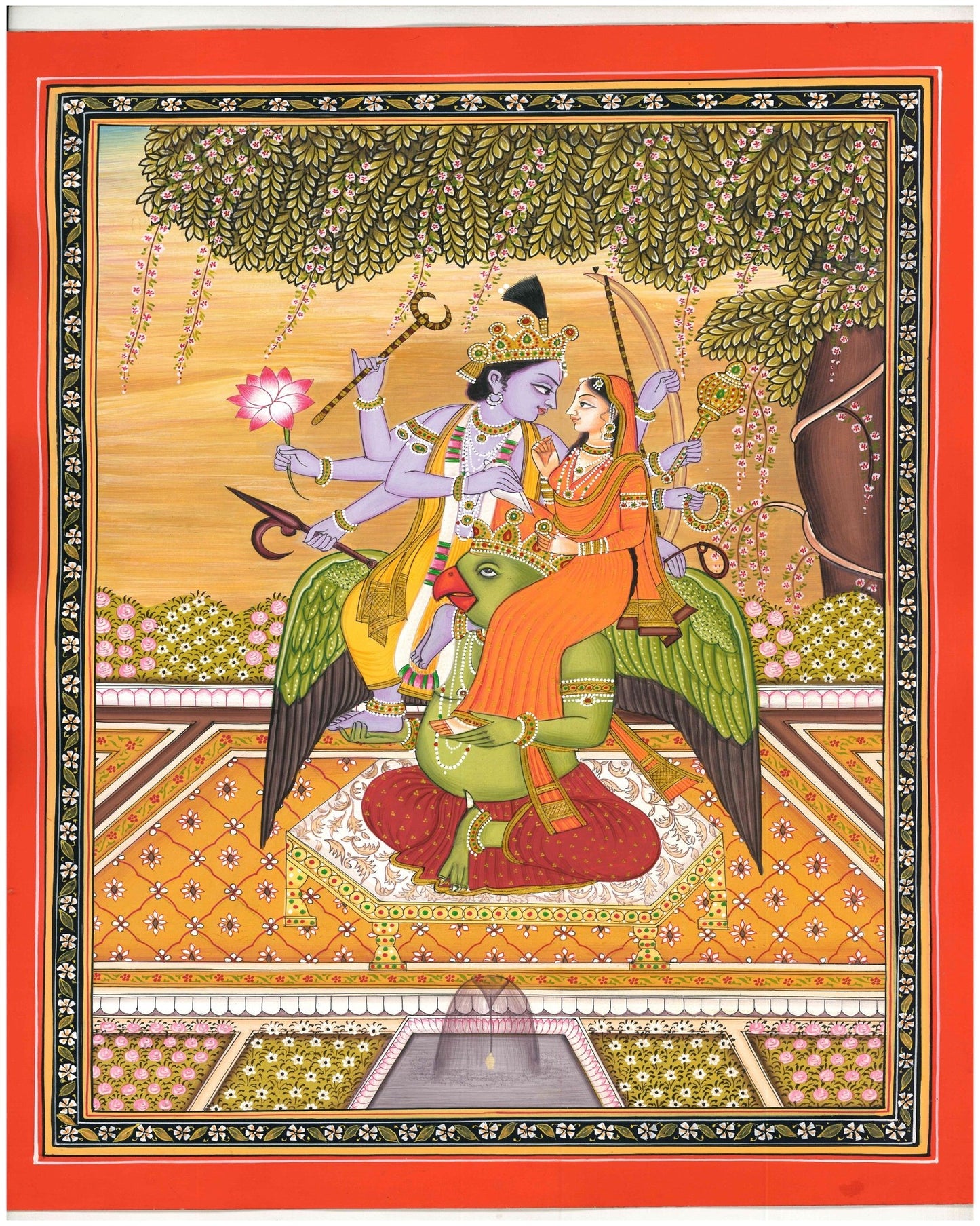 Lord Vishnu and Goddess Lakshmi