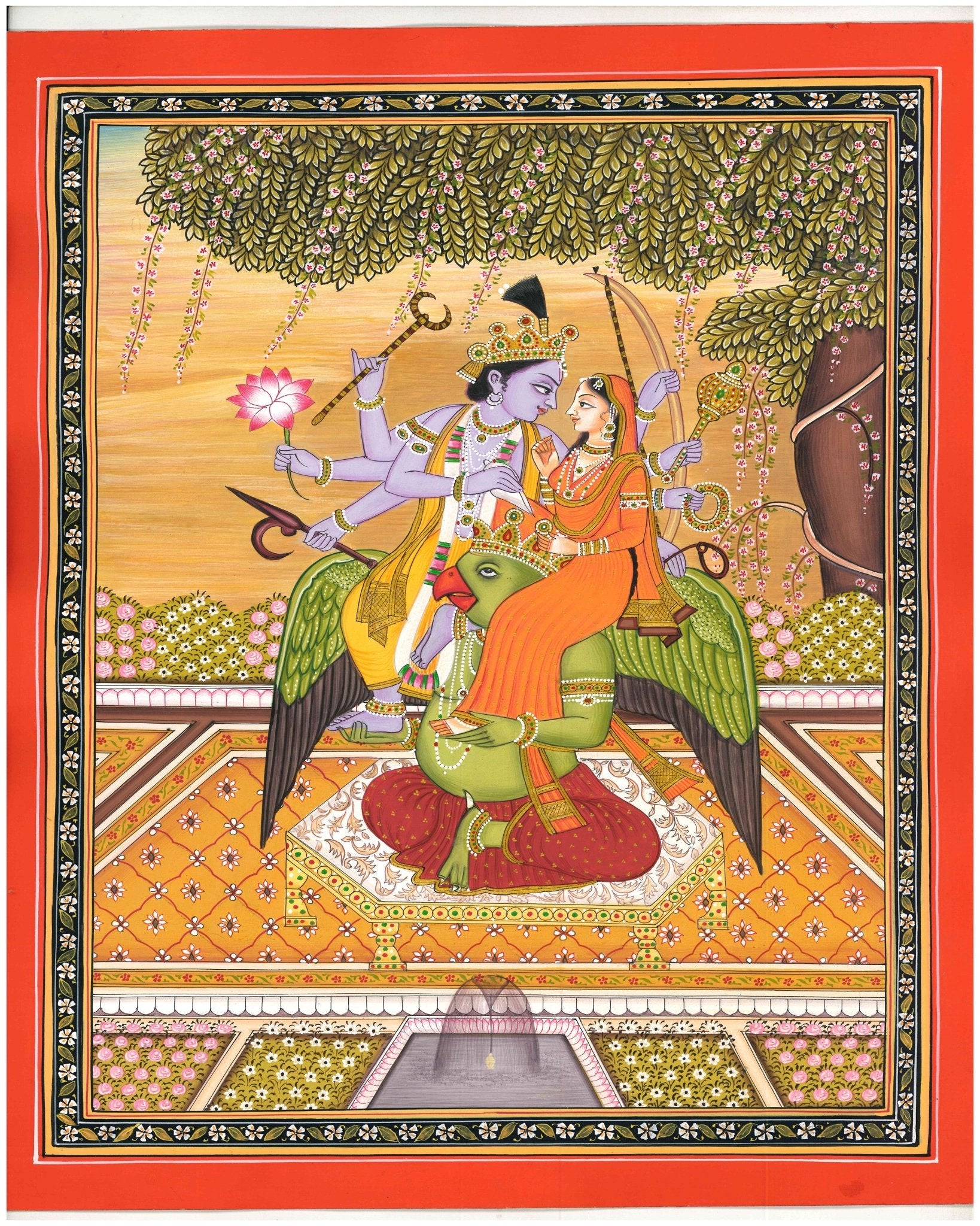 Lord Vishnu and Goddess Lakshmi