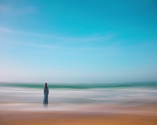 Alone on a Beach - Abstraction