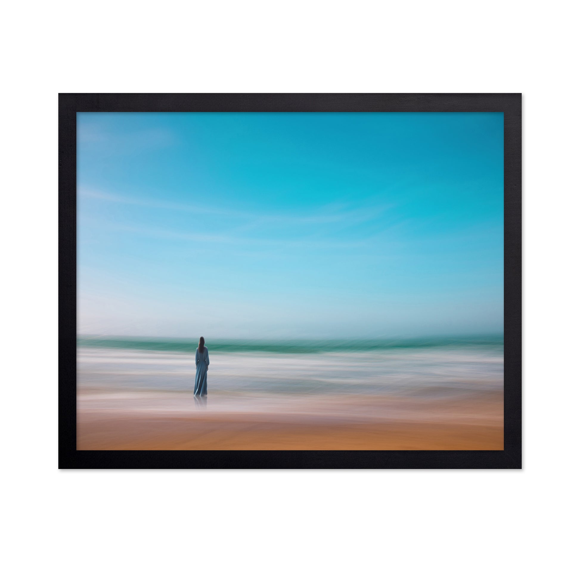 Alone on a Beach - Abstraction