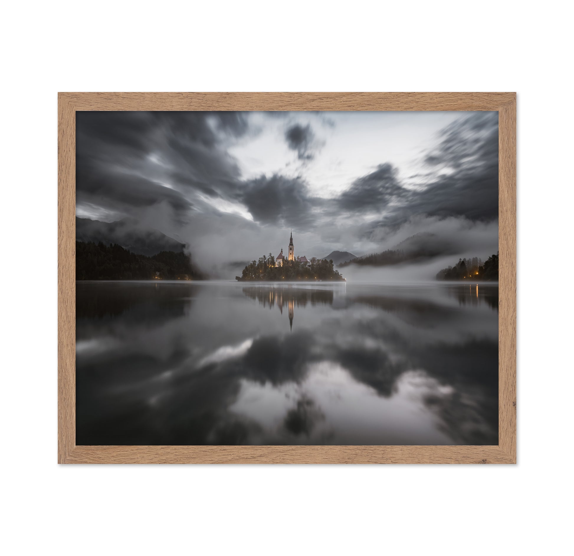 Misty Morning On The Lake Bled