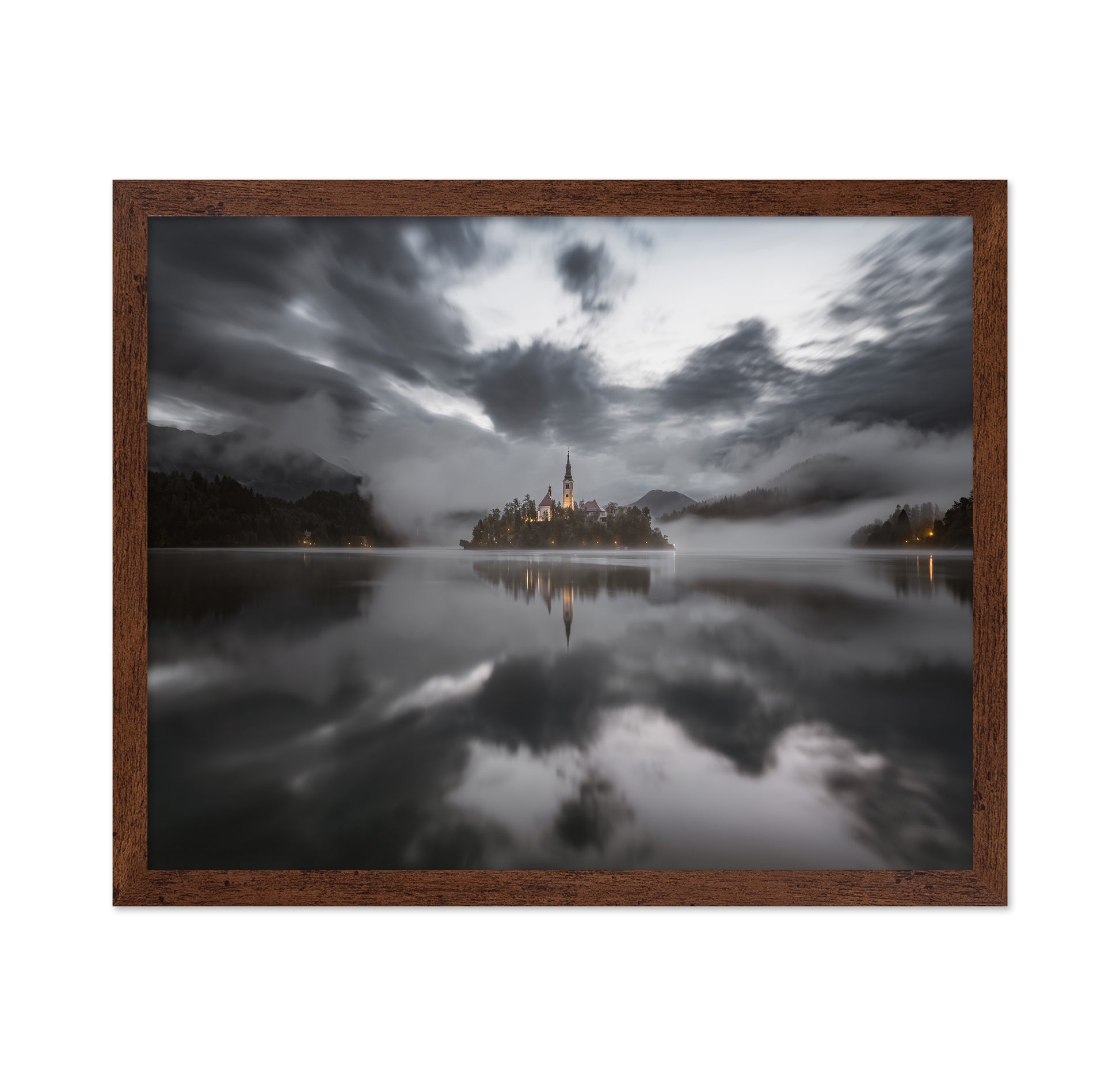 Misty Morning On The Lake Bled