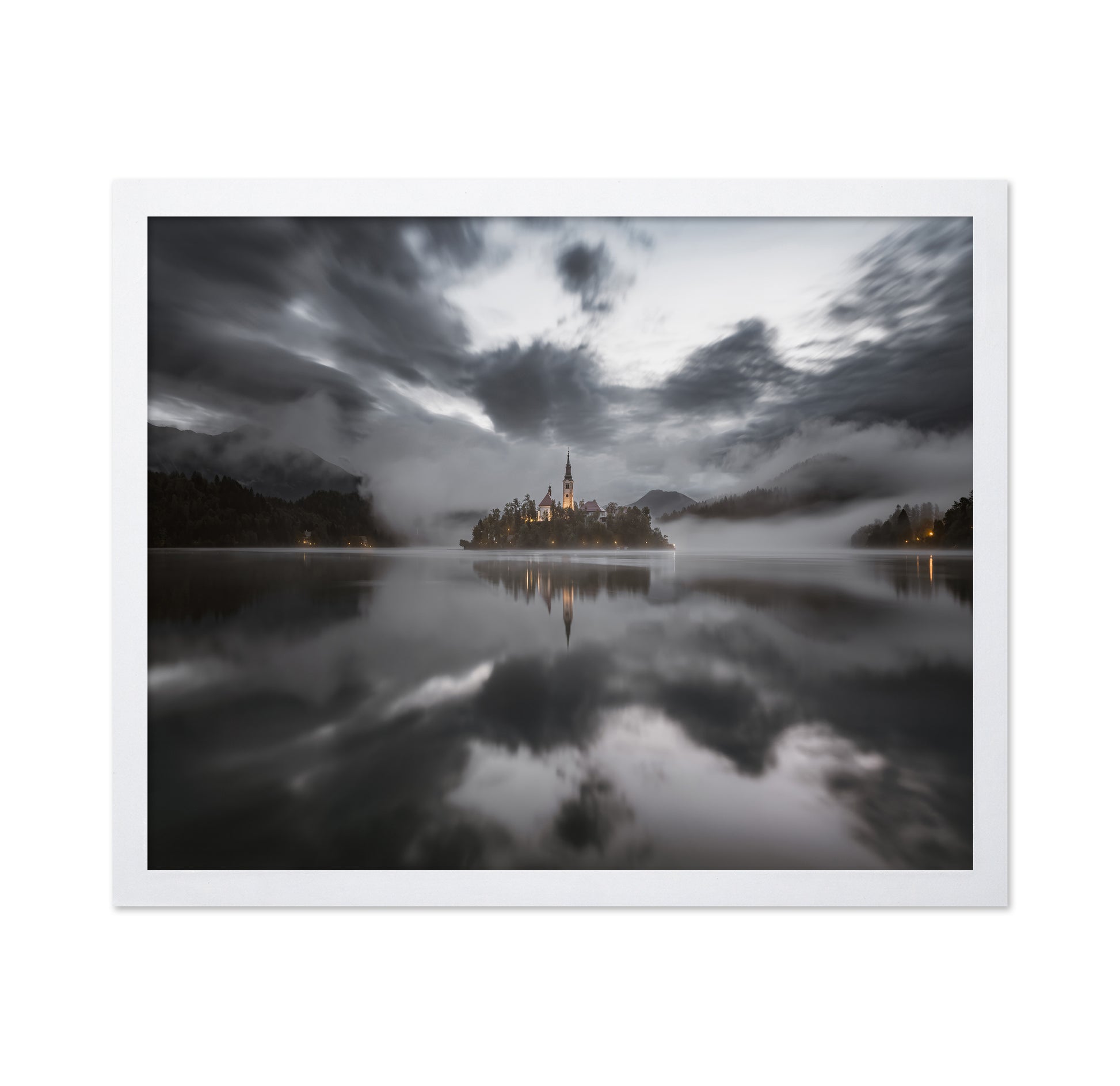 Misty Morning On The Lake Bled