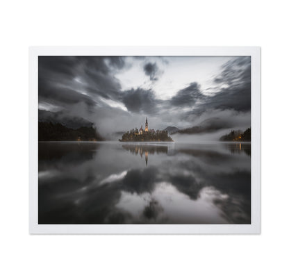 Misty Morning On The Lake Bled