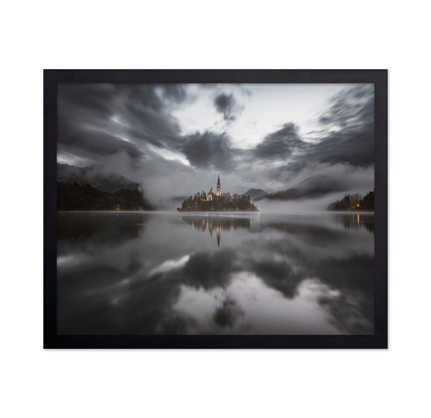 Misty Morning On The Lake Bled