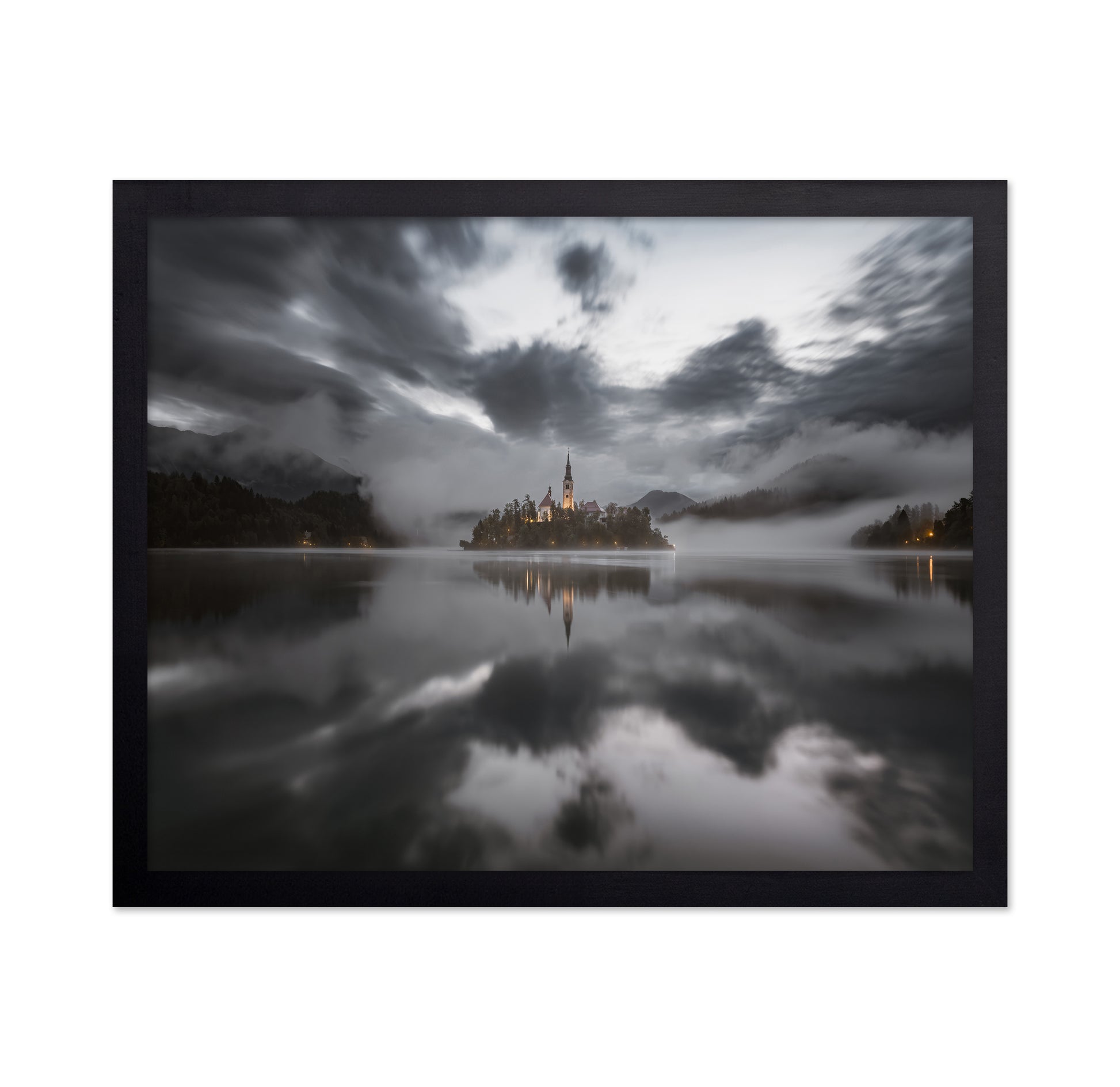 Misty Morning On The Lake Bled