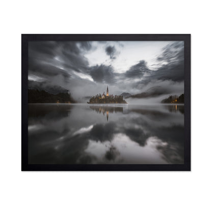 Misty Morning On The Lake Bled