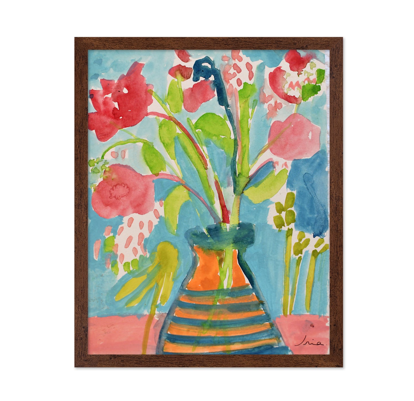Rose Flowers In A Pot