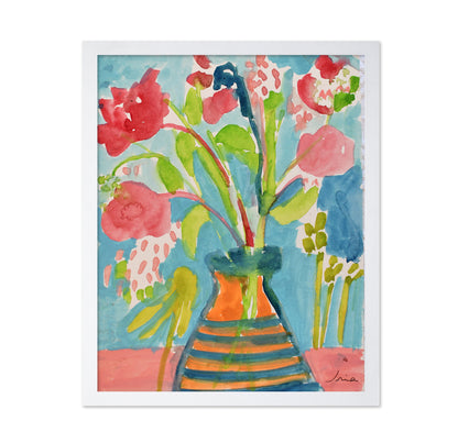 Rose Flowers In A Pot