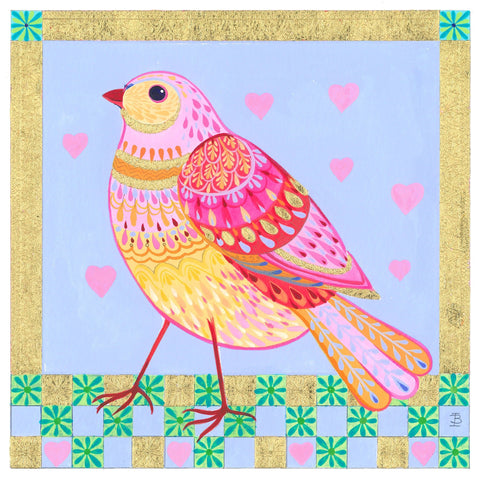 Jewelled Bird and Bouquet