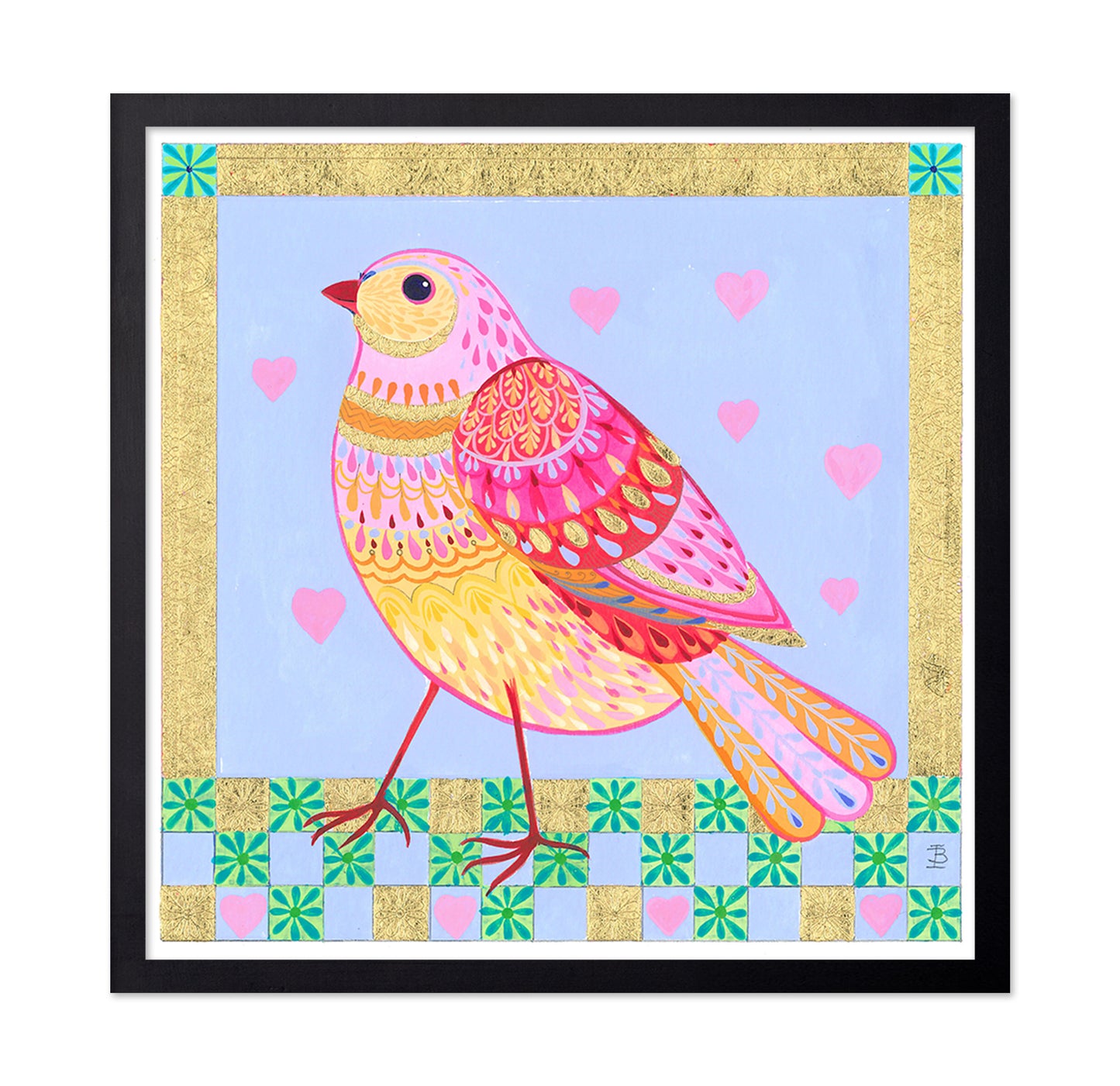 Jewelled Bird and Bouquet