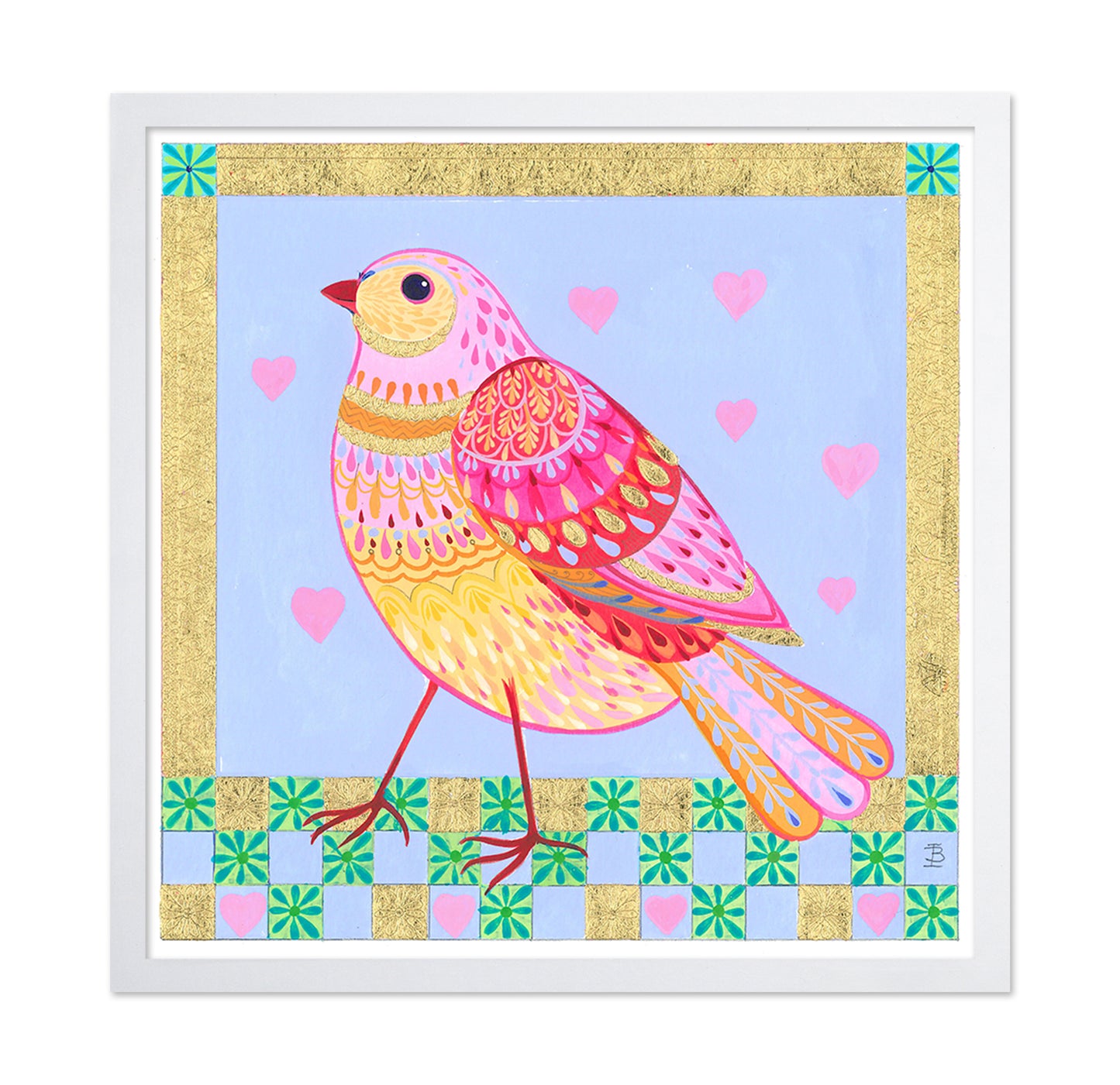 Jewelled Bird and Bouquet