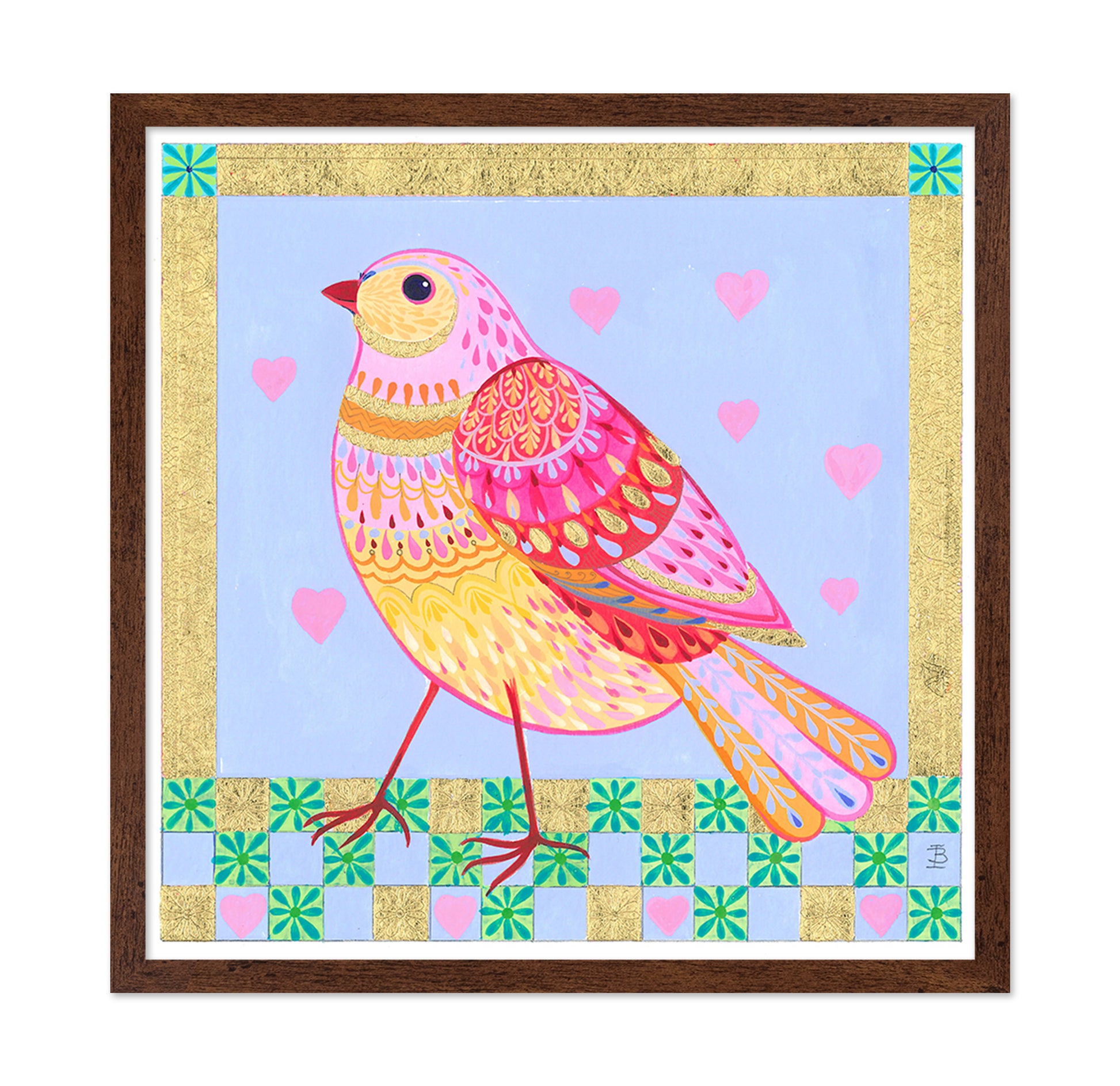 Jewelled Bird and Bouquet