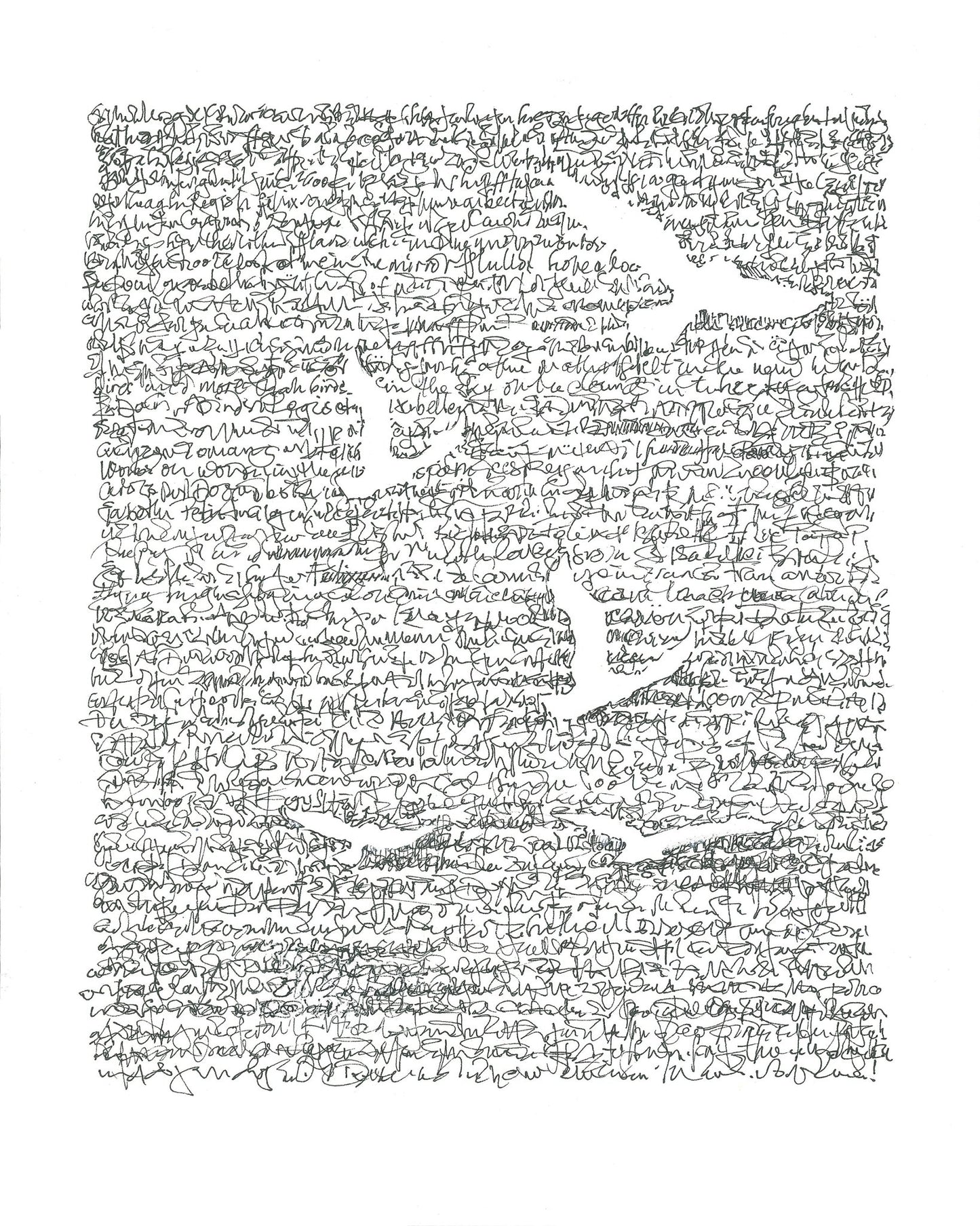 Abstract Scribble Letter