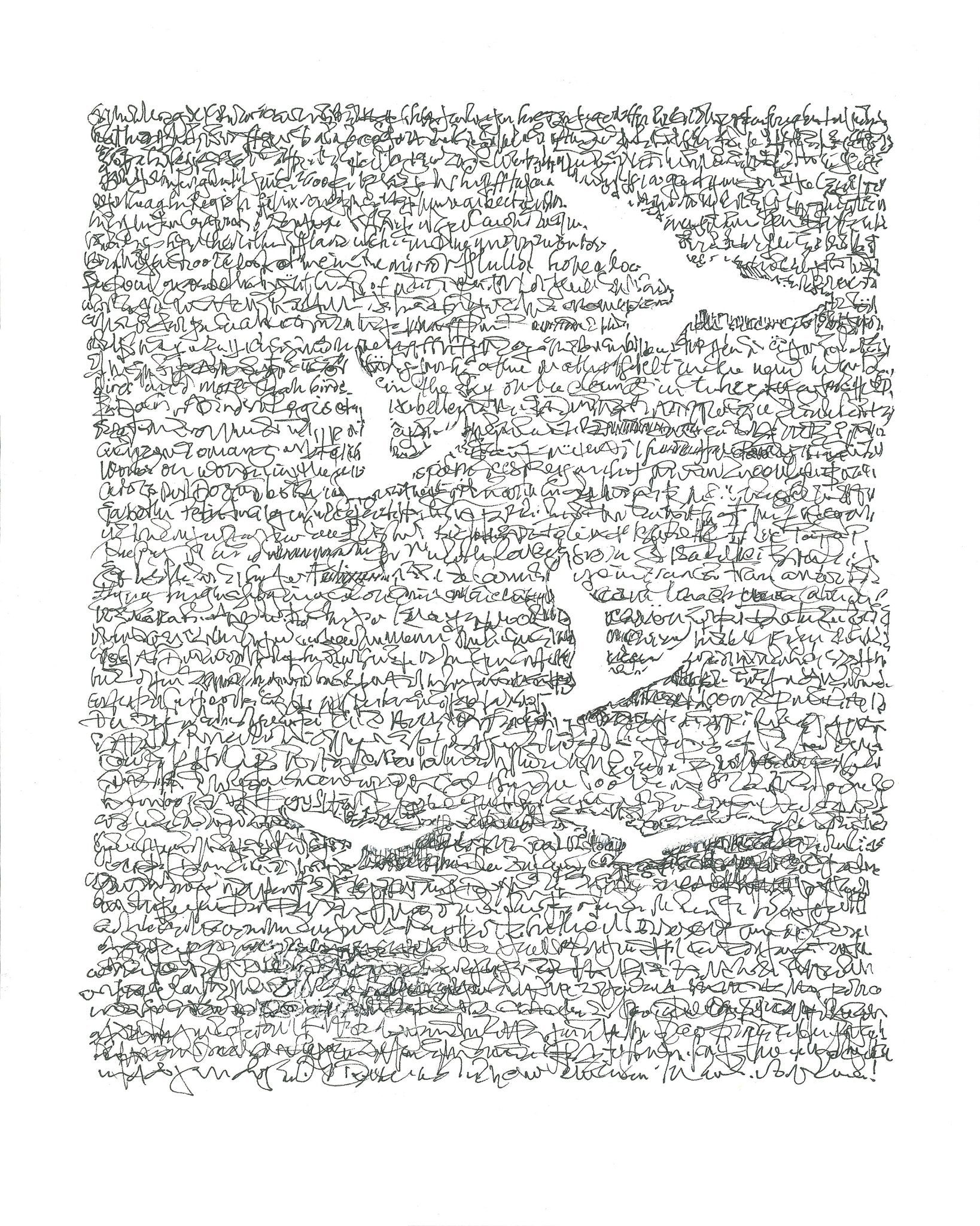 Abstract Scribble Letter