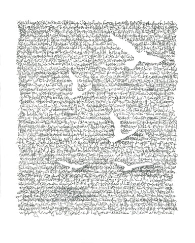 Abstract Scribble Letter