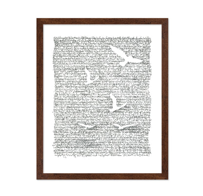 Abstract Scribble Letter