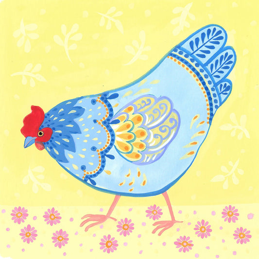 Colorful Hen Parade