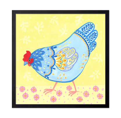 Colorful Hen Parade